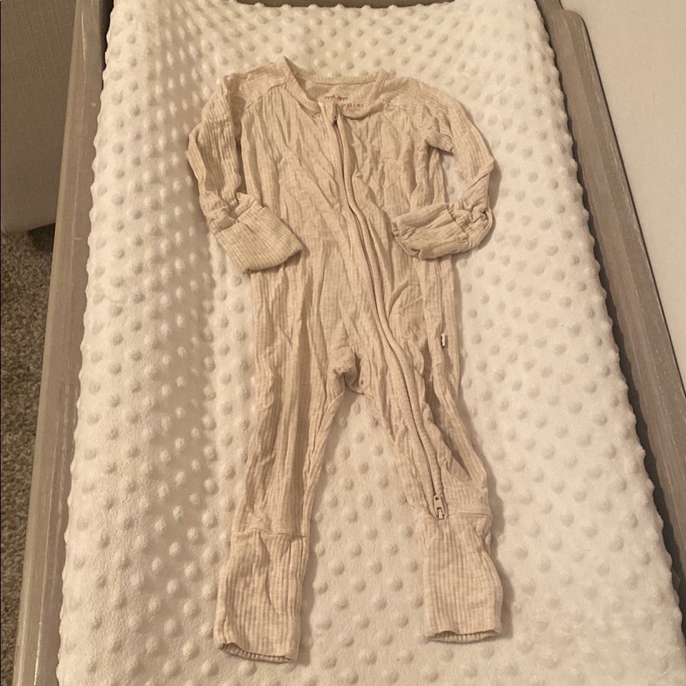 Little Sleepies Cream Footies Pajamas